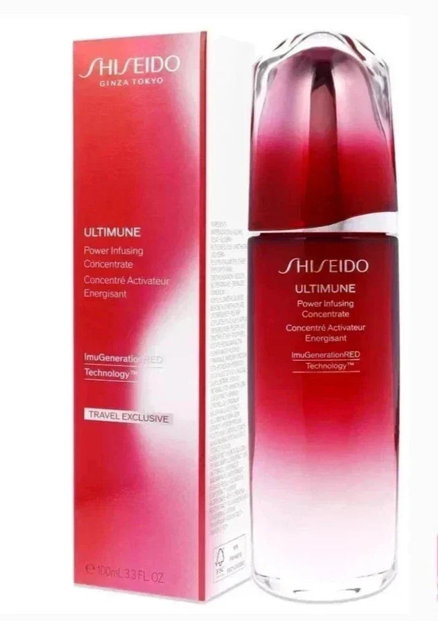 SHISEIDO ULTIMUNE Power Infusing Concentrate 100ML MAX Strength 3.3oz New Fit And Glow